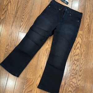 Banana Republic Black Flared Crop Jeans NWT